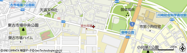 神奈川県川崎市幸区東古市場29周辺の地図
