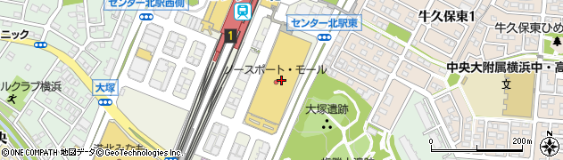 神奈川県横浜市都筑区中川中央1丁目25周辺の地図