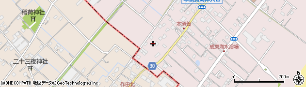 千葉県山武市本須賀3621周辺の地図
