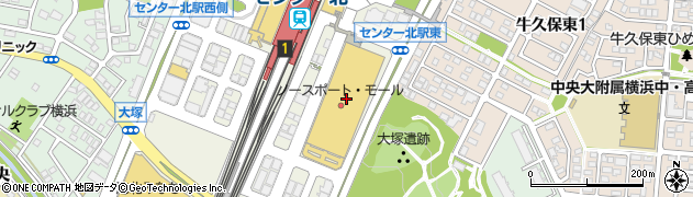 神奈川県横浜市都筑区中川中央1丁目25-1周辺の地図