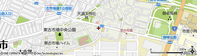 神奈川県川崎市幸区東古市場104周辺の地図
