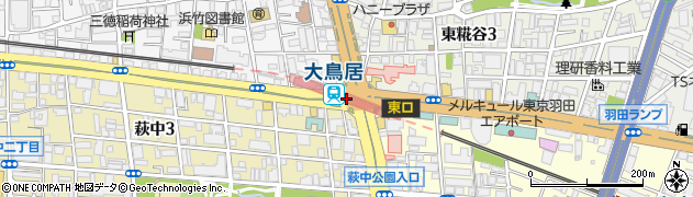 大鳥居駅周辺の地図