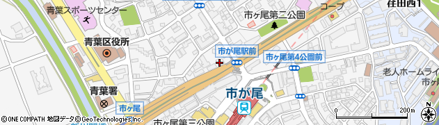 神奈川県横浜市青葉区市ケ尾町1169周辺の地図