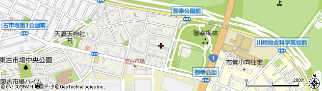 神奈川県川崎市幸区東古市場18周辺の地図