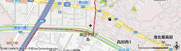 神奈川県横浜市都筑区東山田町13周辺の地図