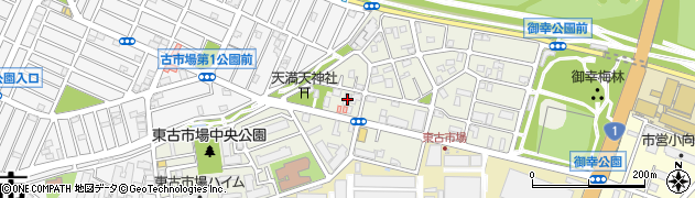 神奈川県川崎市幸区東古市場85周辺の地図