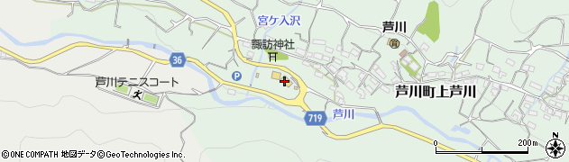 芦川農産物直売所「おごっそう家」周辺の地図