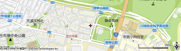 神奈川県川崎市幸区東古市場16周辺の地図