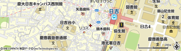 セブンイレブン横浜日吉普通部通り店周辺の地図