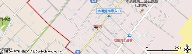 千葉県山武市本須賀3637周辺の地図