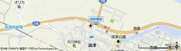 宮津与謝消防組合消防本部周辺の地図