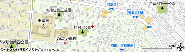 神奈川県横浜市青葉区桂台2丁目32周辺の地図