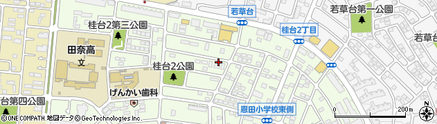 神奈川県横浜市青葉区桂台2丁目32-22周辺の地図