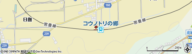 兵庫県豊岡市周辺の地図