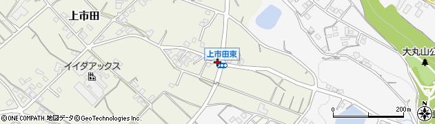 上市田東周辺の地図