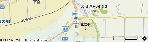 鎌田周辺の地図