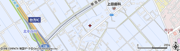 千葉県東金市台方596周辺の地図
