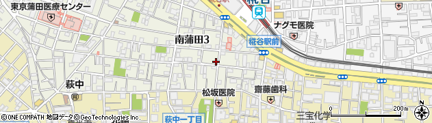 東京都大田区南蒲田3丁目11-11周辺の地図