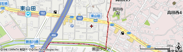 神奈川県横浜市都筑区東山田町28周辺の地図