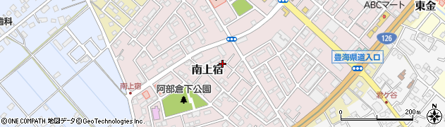 千葉県東金市南上宿周辺の地図