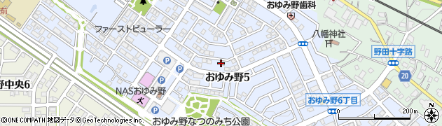 千葉県千葉市緑区おゆみ野5丁目周辺の地図