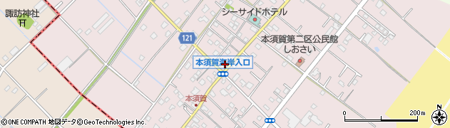 千葉県山武市本須賀3646周辺の地図