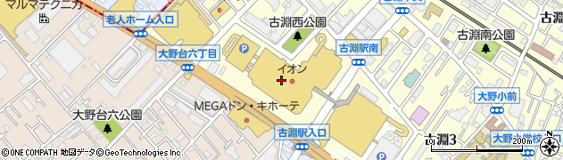 吉野家 イオン相模原店周辺の地図