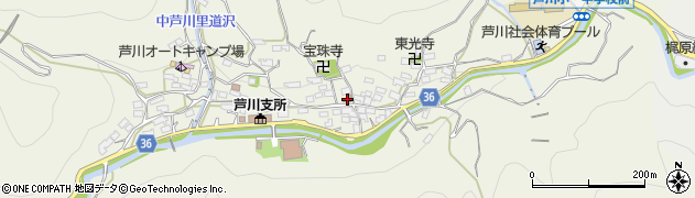 中芦川郵便局 ＡＴＭ周辺の地図