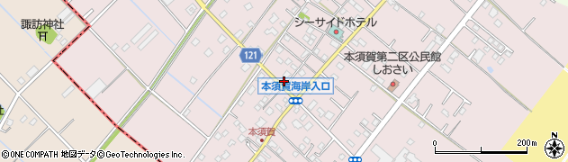 千葉県山武市本須賀3657周辺の地図