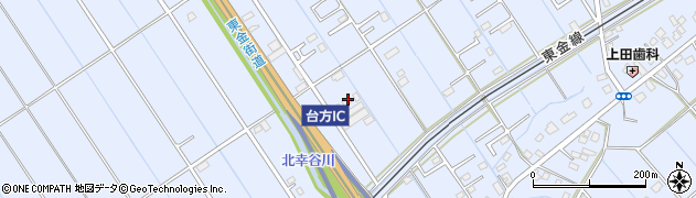千葉県東金市台方407周辺の地図