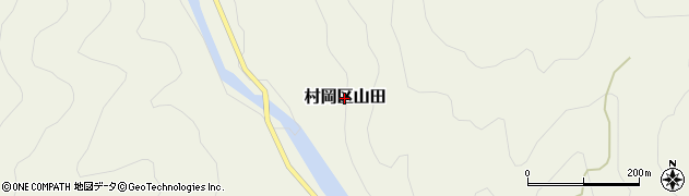 兵庫県香美町（美方郡）村岡区山田周辺の地図