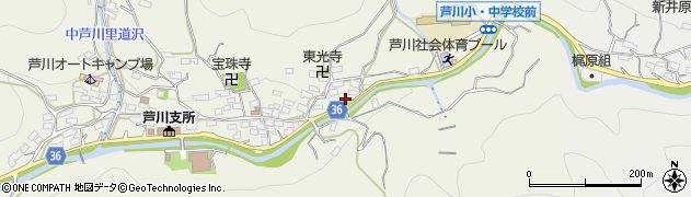 芦沢理容店周辺の地図