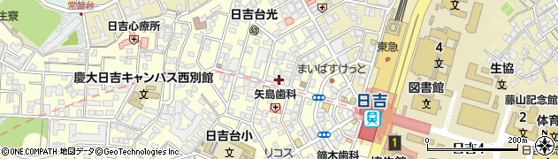 ピア・スタール日吉店周辺の地図