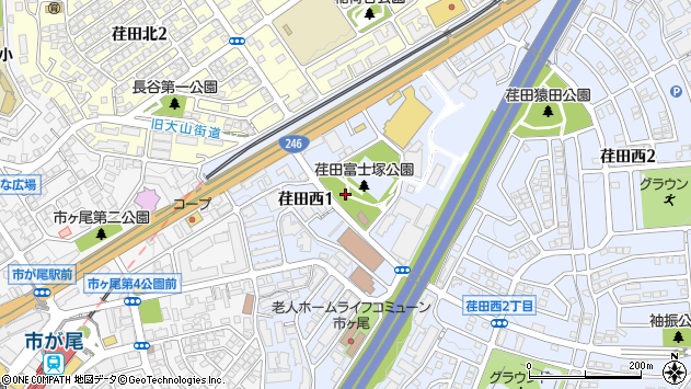 〒225-0014 神奈川県横浜市青葉区荏田西の地図