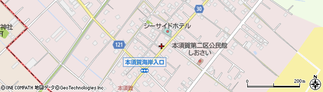 千葉県山武市本須賀3665周辺の地図