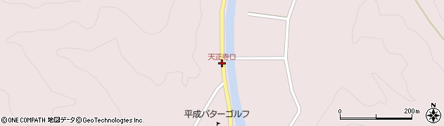 天正寺口周辺の地図