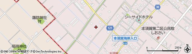 千葉県山武市本須賀3466周辺の地図