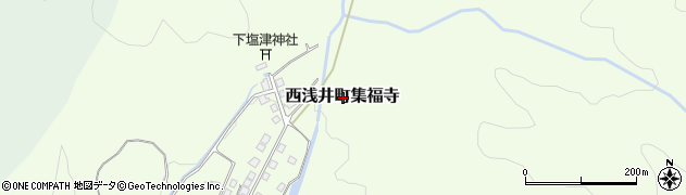 滋賀県長浜市西浅井町集福寺周辺の地図