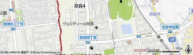 神奈川県横浜市青葉区奈良周辺の地図
