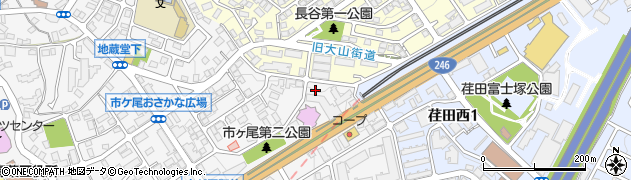 神奈川県横浜市青葉区市ケ尾町1162周辺の地図