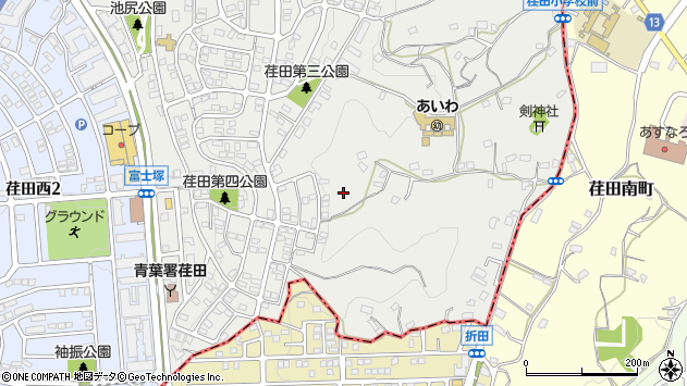 〒225-0013 神奈川県横浜市青葉区荏田町の地図