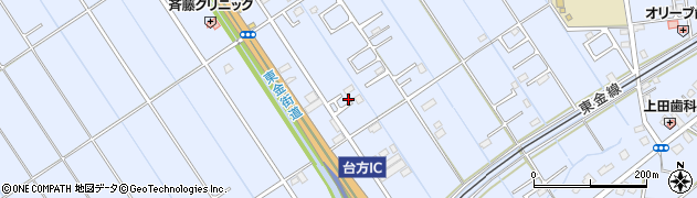千葉県東金市台方344周辺の地図