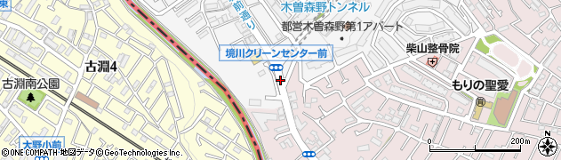 木曽都営入口周辺の地図