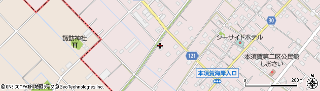 千葉県山武市本須賀3206周辺の地図