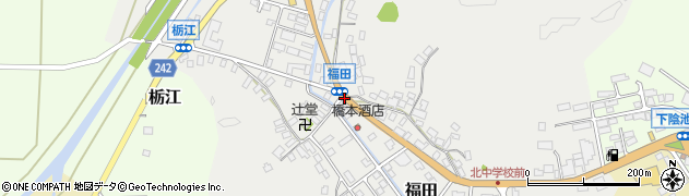 福田周辺の地図