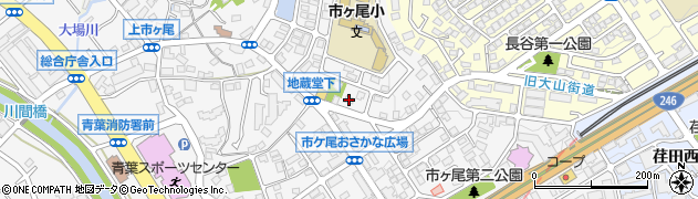 神奈川県横浜市青葉区市ケ尾町1628-24周辺の地図