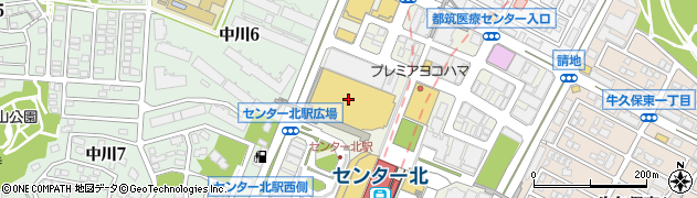 ミキハウスマム＆ベイビーモザイクモール港北店周辺の地図
