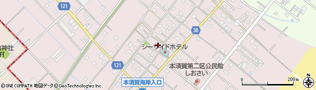 千葉県山武市本須賀3700周辺の地図
