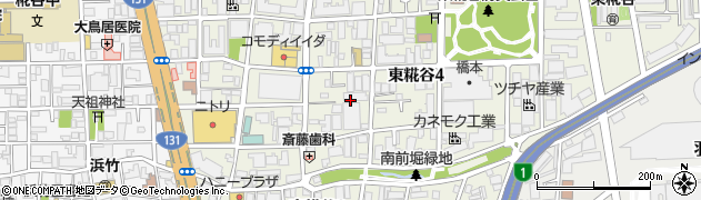 東京都大田区東糀谷4丁目周辺の地図