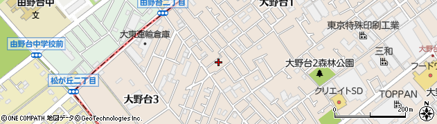 神奈川県相模原市南区大野台1丁目24周辺の地図